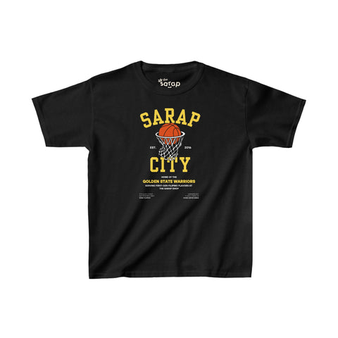 Sarap City 001 Classic Black — Kids Short Sleeve T-shirt